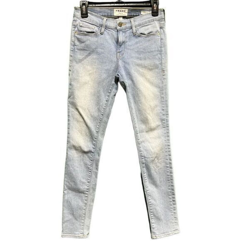 FRAME Sz 28 Le Skinny De Jeanne Light Wash‎ Blue Jeans